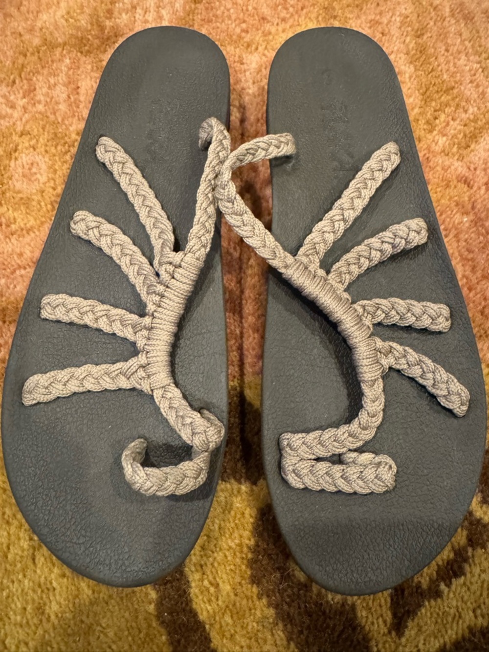 Planka Relief Brazilian Sand Braided-Strap Sandals Sz 9